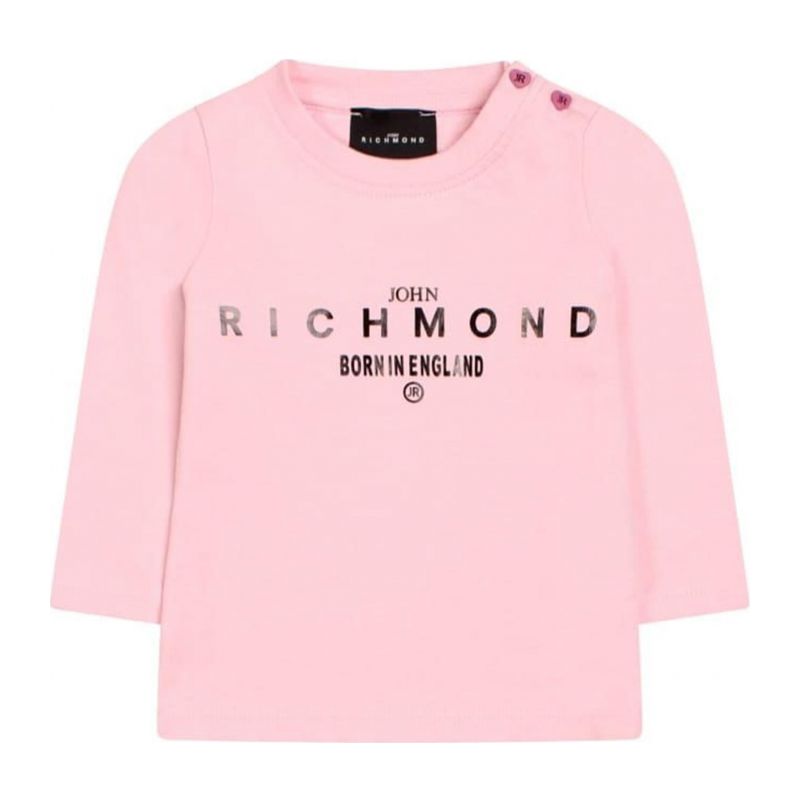 Тениска за момиче JOHN RICHMOND RIA24006TS-PINK-L-BLK