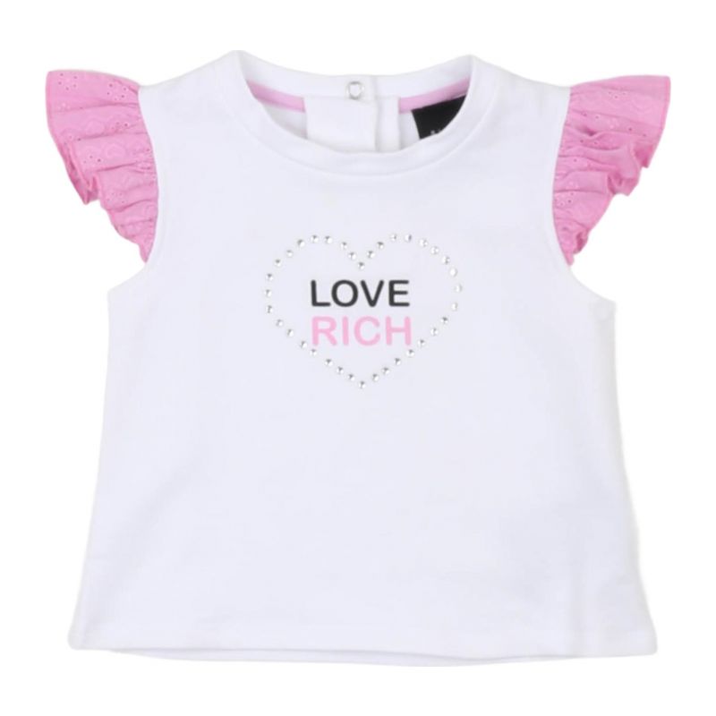 Тениска за момиче JOHN RICHMOND RIP24057TS-WHITE-ROSE