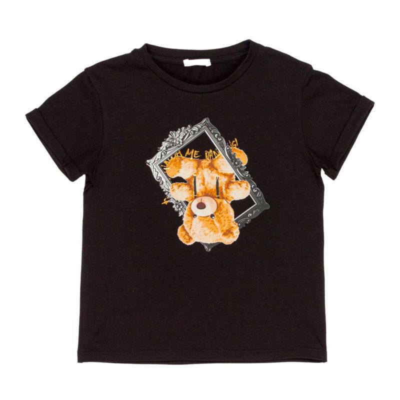 Тениска за момиче LULU BY MISS GRANT LL3216-NERO