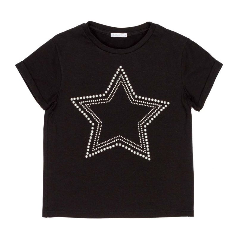 Тениска за момиче LULU BY MISS GRANT LL3137-NERO