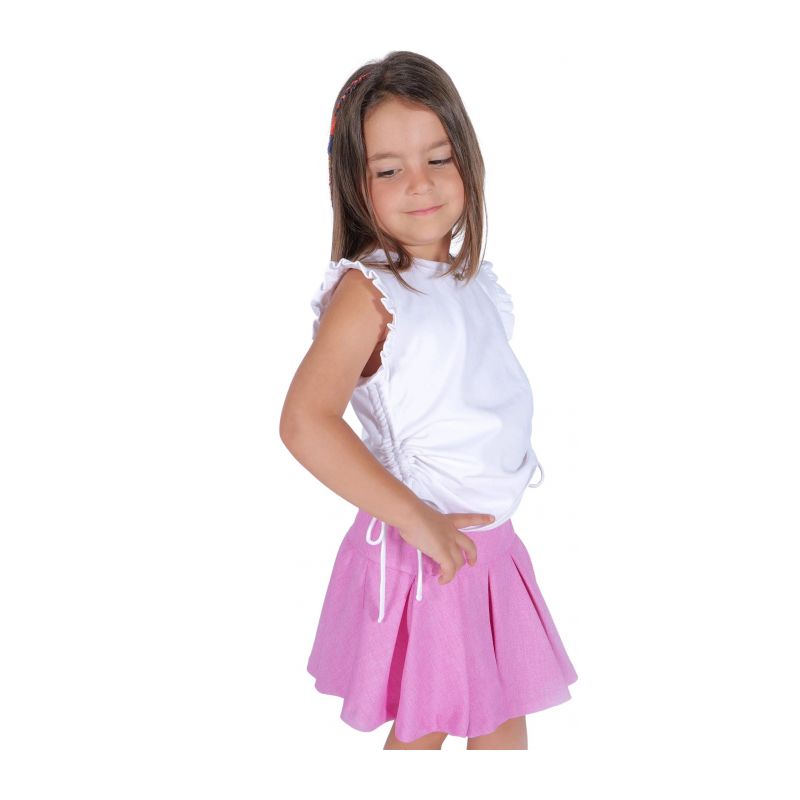 Тениска за момиче FUN&FUN FBTS01363-WHITE