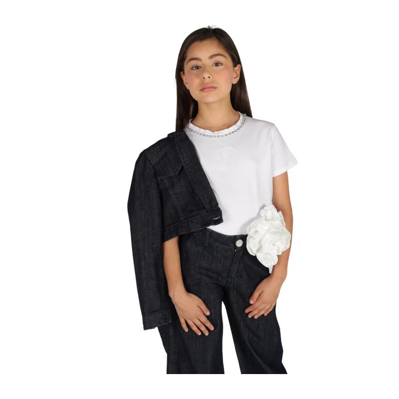 Тениска за момиче FUN&FUN FNCJTS00986-OFF-WHITE