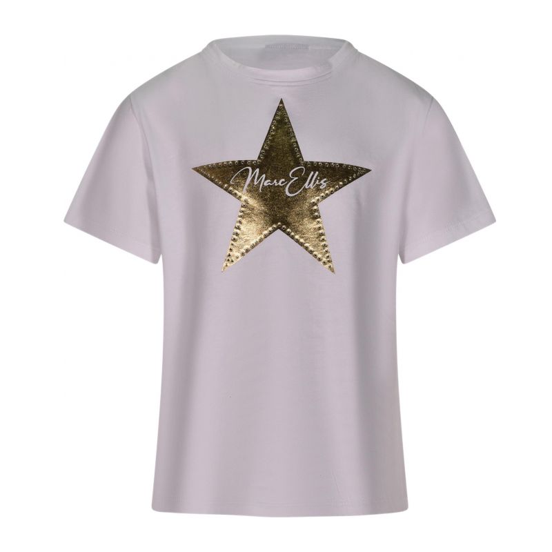 Тениска за момиче MARC ELLIS JMJTS01258-WHITE