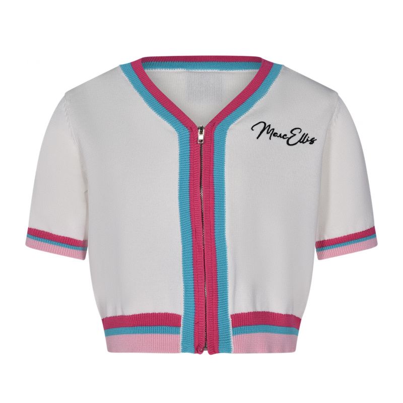 Тениска за момиче MARC ELLIS JMJTS01204-WHITE