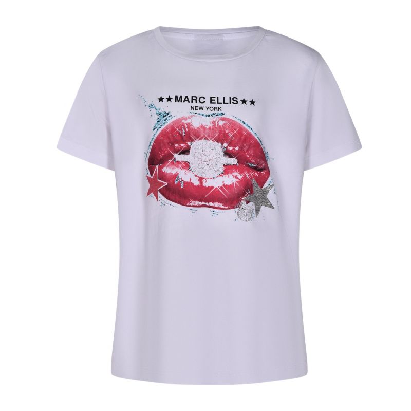 Тениска за момиче MARC ELLIS JMJTS01197-WHITE