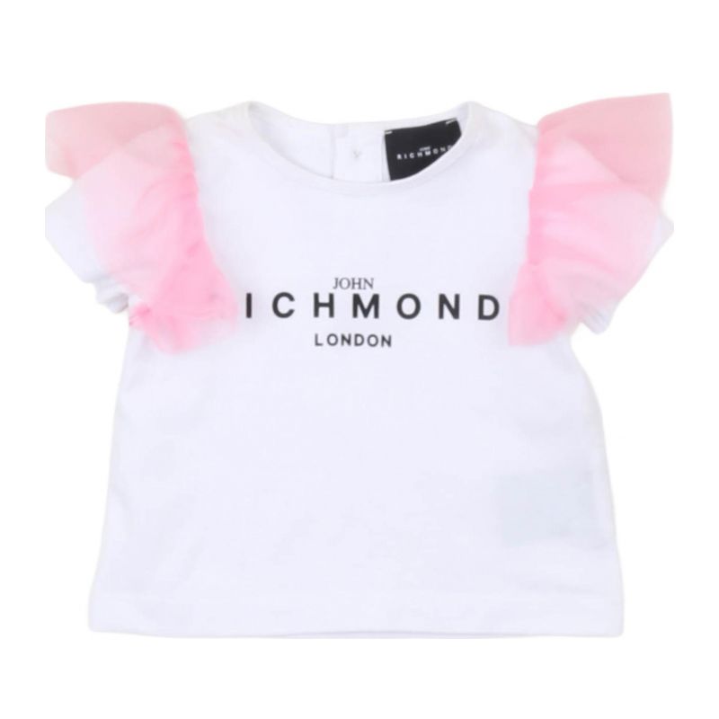 Тениска за момиче JOHN RICHMOND RIP25041TS-WHITE-PINK