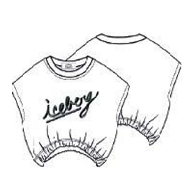 Тениска за момиче ICEBERG TSICE5159J-V1-WHITE