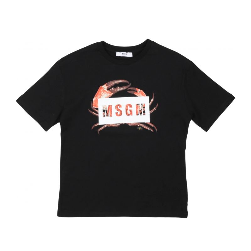 Тениска за момче MSGM MS029529-110-NERO