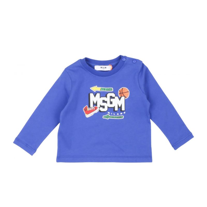Тениска за момче MSGM F4MSNBTH262-130-ROYAL