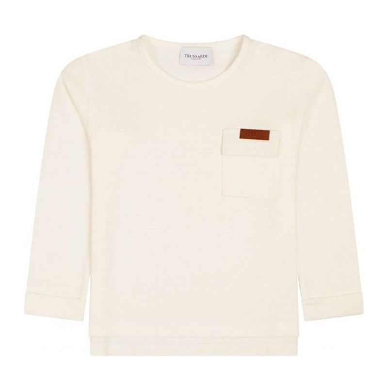 Тениска за момче TRUSSARDI TIA24044TS-OFF-WHITE
