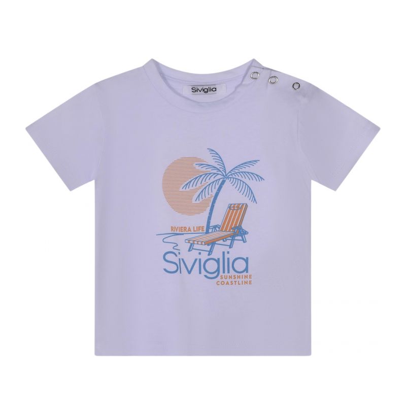 Тениска за момче SIVIGLIA SVNTS01776-WHITE