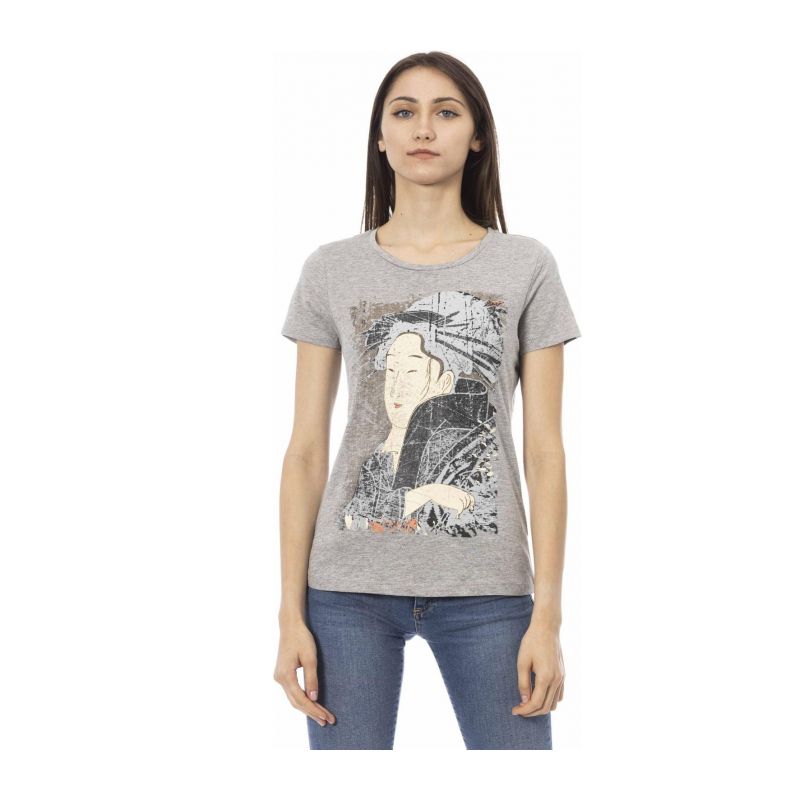 Тениска с къс ръкав TRUSSARDI ACTION 2BT05M_12Grey