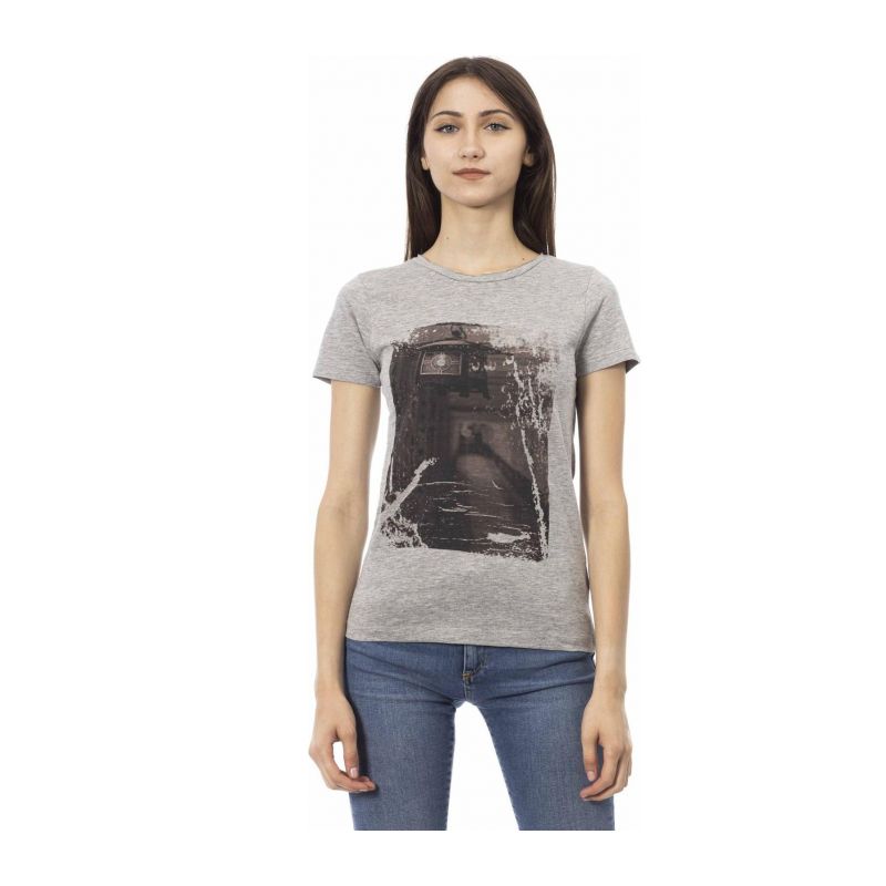 Тениска с къс ръкав TRUSSARDI ACTION 2BT07_12Grey