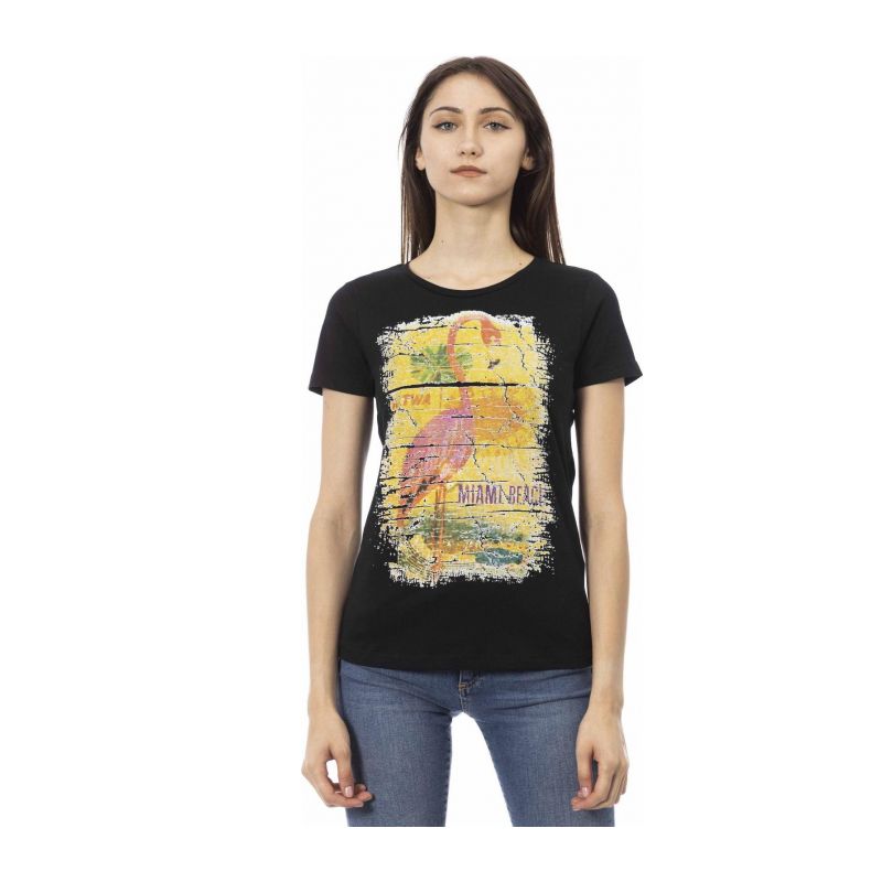 Тениска с къс ръкав TRUSSARDI ACTION 2BT09_19Black