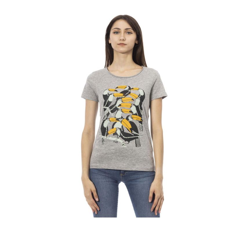 Тениска с къс ръкав TRUSSARDI ACTION 2BT15_12Grey