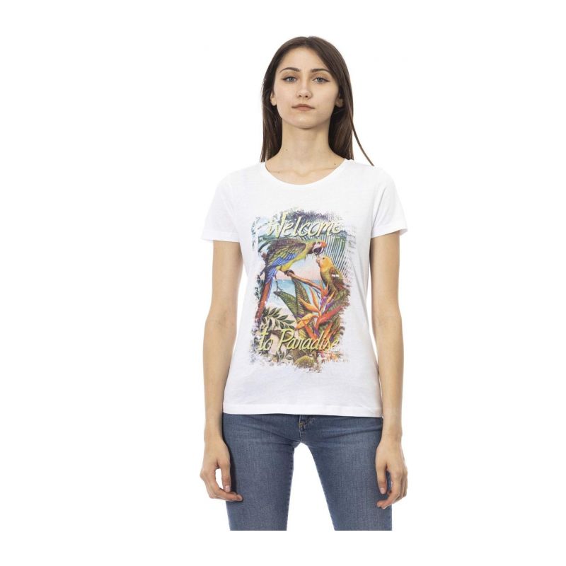 Тениска с къс ръкав TRUSSARDI ACTION 2BT16_001WHITE