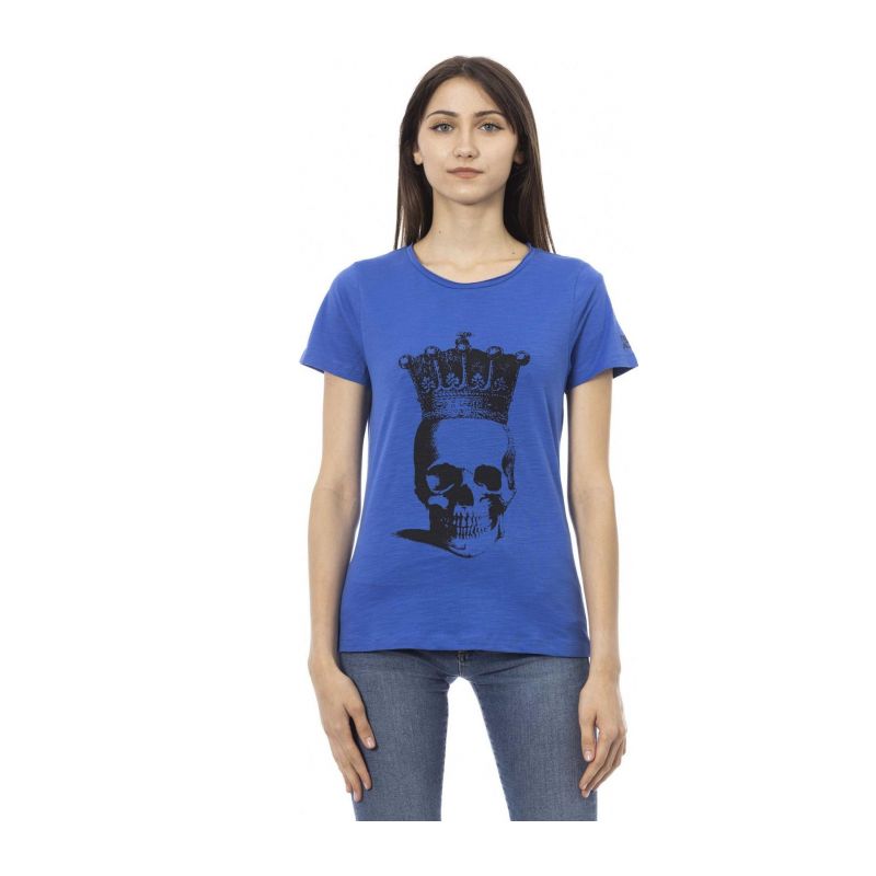 Тениска с къс ръкав TRUSSARDI ACTION 2BT19_47Bluette