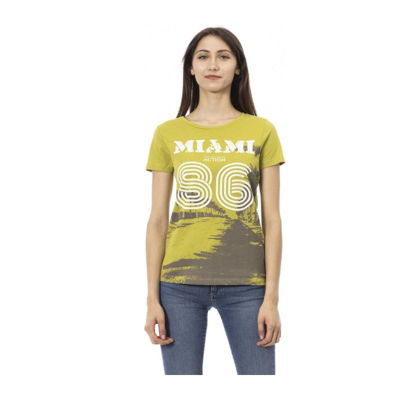 Тениска с къс ръкав TRUSSARDI ACTION 2BT11_160Green