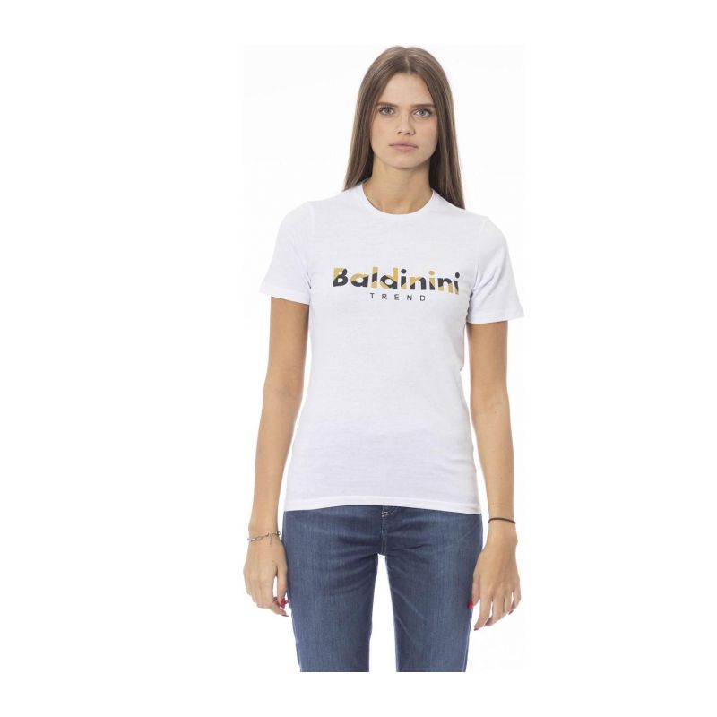 Тениска с къс ръкав BALDININI TREND TSD04_MANTOVA_BiancoWhite