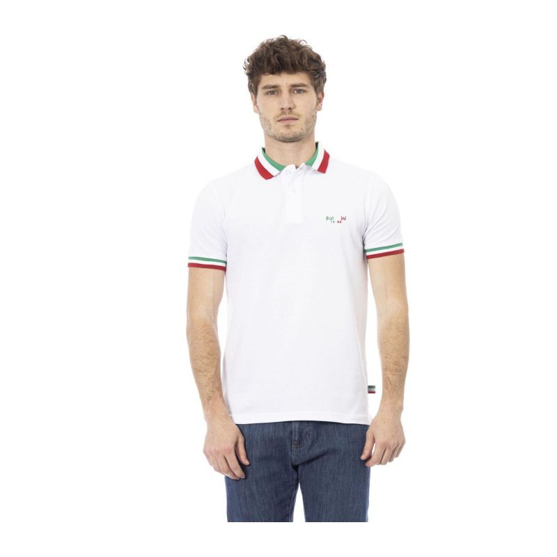 Тениска с яка BALDININI TREND MOD-4PO_SONDRIO_BiancoTricolore