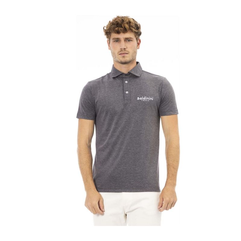 Тениска с яка BALDININI TREND PO83_COMO_FumoMelange
