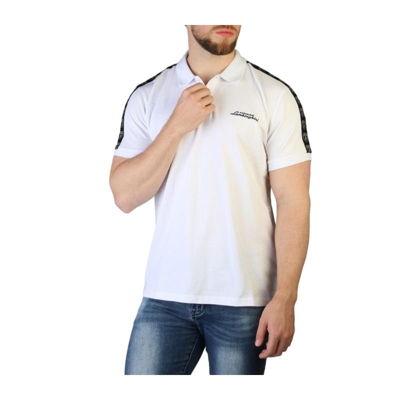 Тениска с яка LAMBORGHINI B3XVB7TS_30273-003WHITE