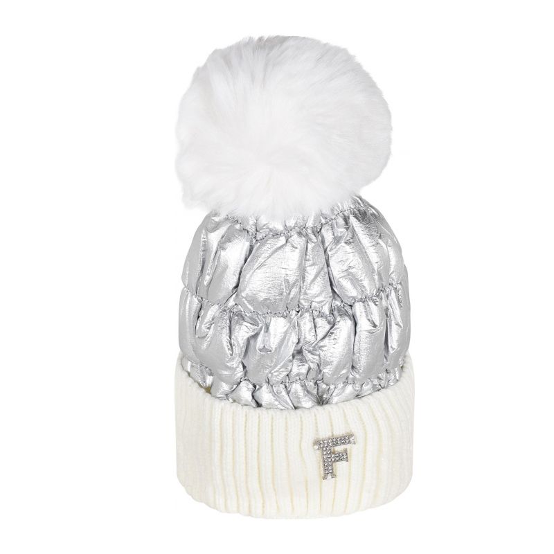 Шапка за момиче FUN&FUN FNJAC7200-METALLIC-SILVER