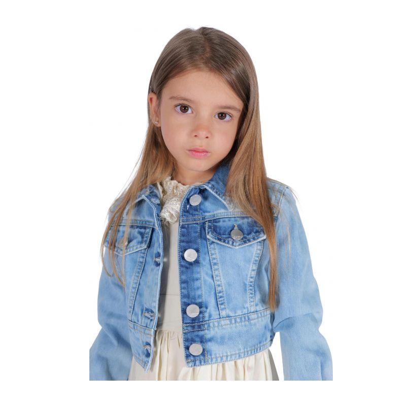 Яке за момиче FUN&FUN FBJK01371-BLU-DENIM